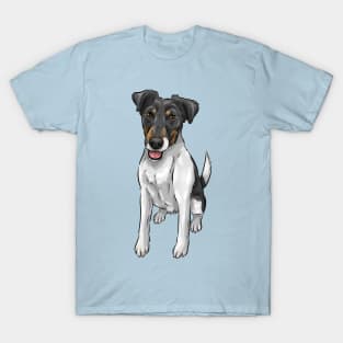 Smooth Fox Terrier Dog | Tricolor T-Shirt